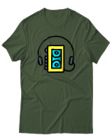 T-Shirt Αντρικό - Walkman - Color Thumbnail Κυπαρισσί