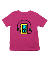 T-Shirt  Παιδικό - Walkman - Color Thumbnail Φουξια