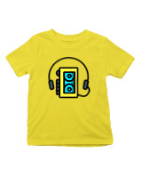 T-Shirt  Παιδικό - Walkman - Color Thumbnail Κίτρινο