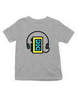 T-Shirt  Παιδικό - Walkman - Color Thumbnail Γκρι Μελανζέ