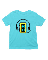 T-Shirt  Παιδικό - Walkman - Color Thumbnail Οινοπνευματί