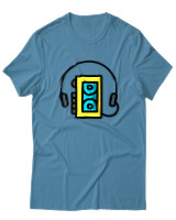 T-Shirt  Γυναικείο - Walkman - Color Thumbnail Τυρκουάζ