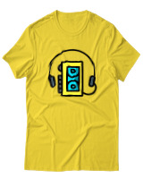 T-Shirt  Γυναικείο - Walkman - Color Thumbnail Κίτρινο Χρυσό