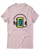 T-Shirt  Γυναικείο - Walkman - Color Thumbnail Απαλό Ροζ