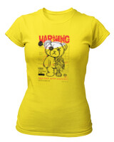 T-Shirt Στενή Γραμμή - Warning - Color Thumbnail Κίτρινο