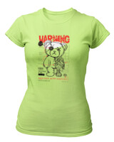 T-Shirt Στενή Γραμμή - Warning - Color Thumbnail Λαχανί