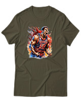 T-Shirt Αντρικό - Warrior - Color Thumbnail Χακί