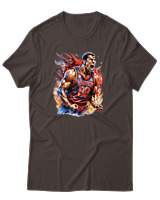 T-Shirt Αντρικό - Warrior - Color Thumbnail Καφέ
