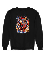 Φούτερ χωρίς κουκούλα Γυναικείο - Warrior - Color Thumbnail Μαύρο