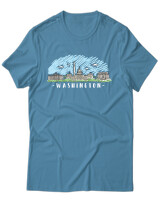 T-Shirt Unisex - Washington - Color Thumbnail Τιρκουάζ