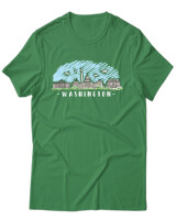 T-Shirt Unisex - Washington - Color Thumbnail Πράσινο