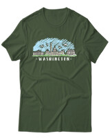 T-Shirt Unisex - Washington - Color Thumbnail Κυπαρισσί