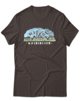 T-Shirt Unisex - Washington - Color Thumbnail Καφέ