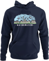 Φούτερ με κουκούλα - Washington - Color Thumbnail Navy Blue
