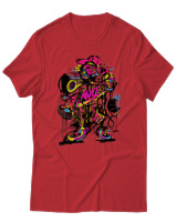 T-Shirt Αντρικό - Wave Wrecker - Color Thumbnail Κόκκινο