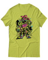 T-Shirt Αντρικό - Wave Wrecker - Color Thumbnail Λαχανί
