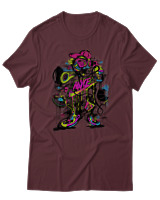T-Shirt Αντρικό - Wave Wrecker - Color Thumbnail Μπορντό