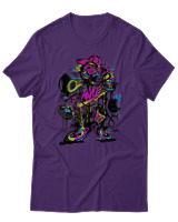 T-Shirt Αντρικό - Wave Wrecker - Color Thumbnail Σκούρο Μωβ