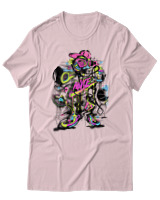 T-Shirt Αντρικό - Wave Wrecker - Color Thumbnail Απαλό Ροζ