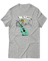 T-Shirt Αντρικό - Way To Heaven - Color Thumbnail Γκρι Μελανζέ