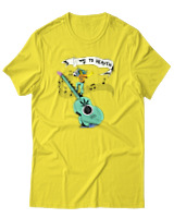 T-Shirt Αντρικό - Way To Heaven - Color Thumbnail Κίτρινο