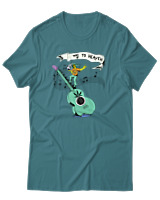 T-Shirt Αντρικό - Way To Heaven - Color Thumbnail Μπλε Πράσινο