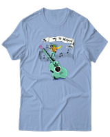 T-Shirt  Γυναικείο - Way To Heaven - Color Thumbnail Γαλάζιο