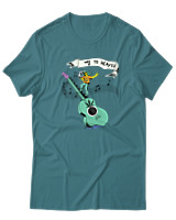 T-Shirt  Γυναικείο - Way To Heaven - Color Thumbnail Μπλέ Πράσινο