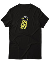 T-Shirt Αντρικό - We Are Not Alone Ufo - Color Thumbnail Μαύρο
