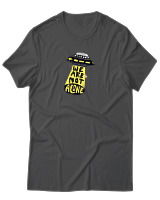 T-Shirt Αντρικό - We Are Not Alone Ufo - Color Thumbnail Ανθρακί