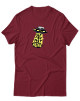 T-Shirt Αντρικό - We Are Not Alone Ufo - Color Thumbnail Σκούρο Κόκκινο
