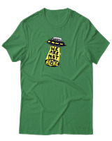 T-Shirt Αντρικό - We Are Not Alone Ufo - Color Thumbnail Πράσινο