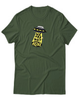 T-Shirt Αντρικό - We Are Not Alone Ufo - Color Thumbnail Κυπαρισσί