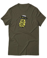 T-Shirt Αντρικό - We Are Not Alone Ufo - Color Thumbnail Χακί