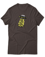 T-Shirt Αντρικό - We Are Not Alone Ufo - Color Thumbnail Καφέ