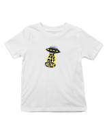 T-Shirt  Παιδικό - We Are Not Alone Ufo - Color Thumbnail 'Ασπρο