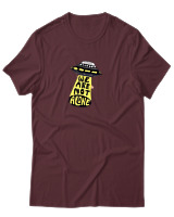T-Shirt  Γυναικείο - We Are Not Alone Ufo - Color Thumbnail Μπορντό