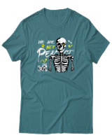 T-Shirt Αντρικό - We Are Not Perfect - Color Thumbnail Μπλε Πράσινο