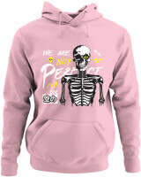 Φούτερ με κουκούλα - We Are Not Perfect - Color Thumbnail Pink