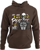 Φούτερ με κουκούλα - We Are Not Perfect - Color Thumbnail Καφέ