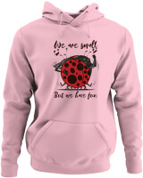 Φούτερ με κουκούλα - We Are Small But We Have Fun - Color Thumbnail Pink
