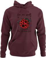 Φούτερ με κουκούλα - We Are Small But We Have Fun - Color Thumbnail Marron