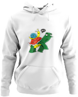 Φούτερ με κουκούλα - Weee Turtle Snail - Color Thumbnail ΄Ασπρο