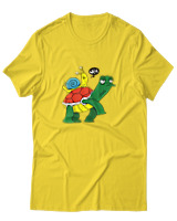T-Shirt Unisex - Weee Turtle Snail - Color Thumbnail Χρυσό Κίτρινο