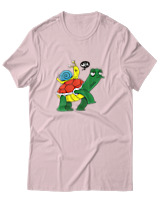 T-Shirt Unisex - Weee Turtle Snail - Color Thumbnail Απαλό Ροζ