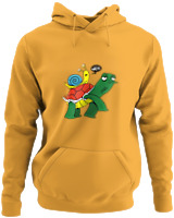 Φούτερ με κουκούλα - Weee Turtle Snail - Color Thumbnail Κίτρινο Χρυσό