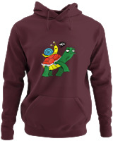 Φούτερ με κουκούλα - Weee Turtle Snail - Color Thumbnail Marron