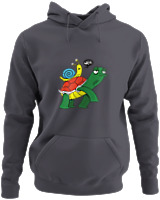 Φούτερ με κουκούλα - Weee Turtle Snail - Color Thumbnail Ανθρακί