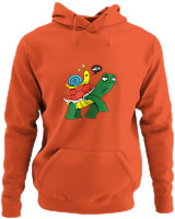 Φούτερ με κουκούλα - Weee Turtle Snail - Color Thumbnail Orange