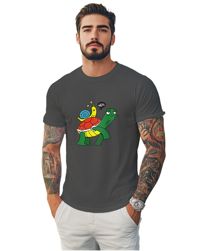 T-Shirt Unisex - Weee Turtle Snail - Image 1